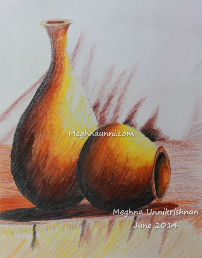 How To Draw A Flower Pot With Pencil Shading Best Flower Site