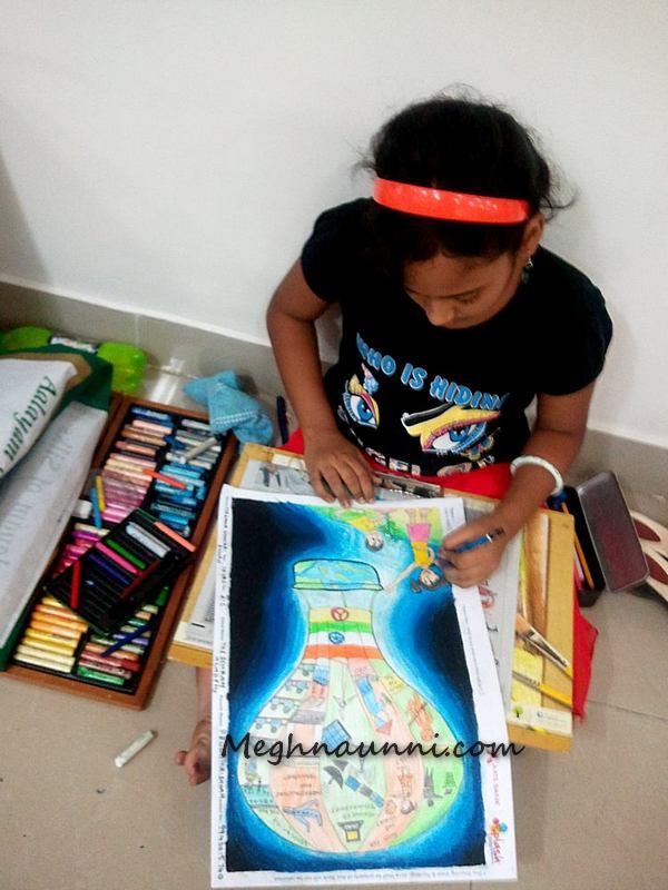 meghna-drawing-at-axis-bank-splash-painting-contest-2014