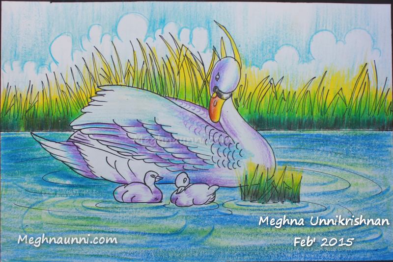 swan-painting-by-meghna-unni