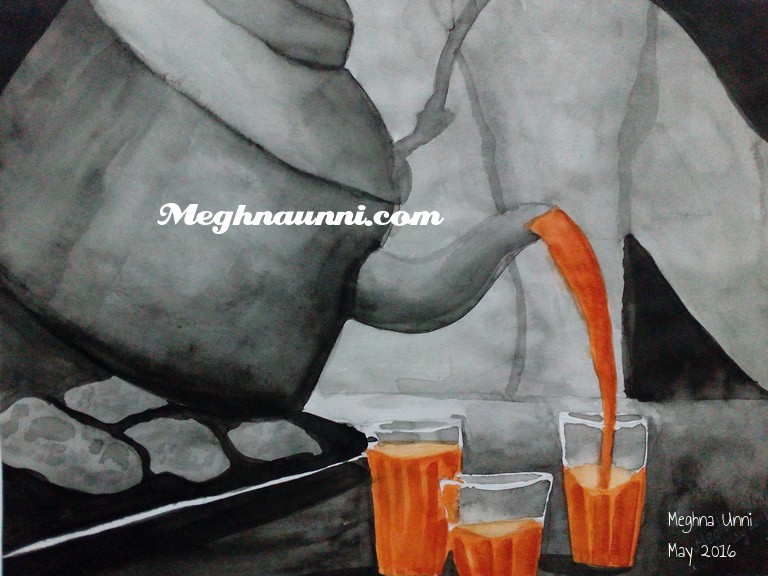 tea-jug-glasses-painting-meghna-unni