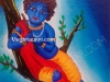Little Krishna Painting - Acrylic on Canvas
