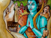 the-return-of-Rama-Sita-Lakshman-to-Ayodhya-painting-meghna-unni