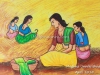 village-women-with-hay-painting-by-meghna-unni