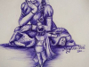 ganam-isaithu-ninrayo-meghna-unni-ballpoint-pen-drawing