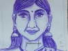 pen-sketch-of-a-lady-meghna-unni