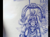 varadaraja-perumal-garuda-sevai-pen-sketch-meghna-unni1