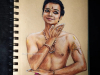 Dancer-Series-1-Bhavajan-Kumar-painting-by-meghna-unni