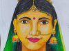 traditional-indian-woman-portrait-10th-std-art-book-meghna-unni
