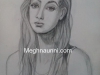 pencil-sketch-portrait-of-lady-by-meghna-unni