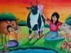 girls-with-cows-calves-painting-meghna-unni