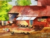 village-house-painting-water-colour-by-meghna-unni
