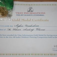 Vijay Informations Fine Arts Academy Gold Medal
