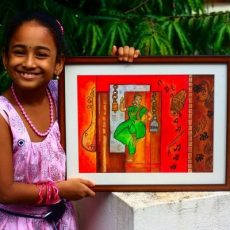 Meghna’s Painting Gift to her Dance Teacher