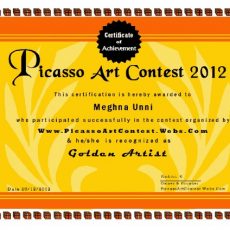 Picasso Art Contest Golden Artist