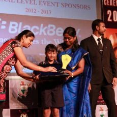 Meghna won a Laptop for Spelling Bee First Place