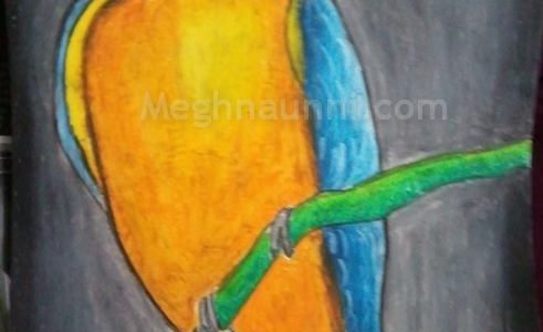 Macaw Bird Painting by Meghna
