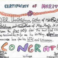 Certificate for my Dad on his Birthday!!!