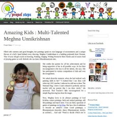 Propel Steps Magazine Article about Meghna