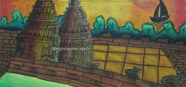 Mahabalipuram Shore Temple Painting