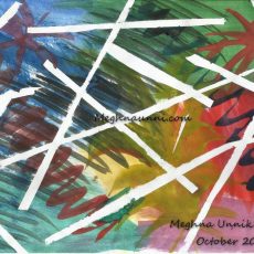 My New Abstract Fireworks – Using Cello Tapes