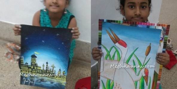 Paintings done at a Contest in Lalit Kala Akademi, Chennai