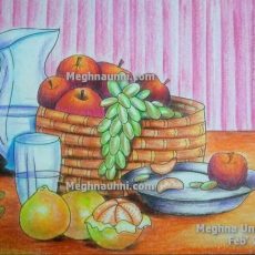 Fruit Basket Still Life Painting
