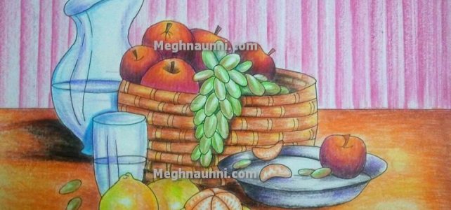 Fruit Basket Still Life Painting