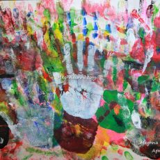 “Hand Prints” Abstract Painting