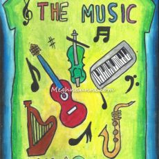 T-Shirt Design on Musical Instruments