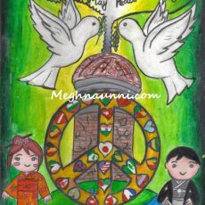 Love to Hiroshima, Love to Nagasaki Painting Done by me