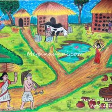 Traditional Occupations of My Country Drawing