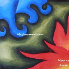 Fire and Water – Elements of Earth Painting done by me