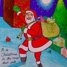 Merry X’Mas – Santa Claus Painting done by me