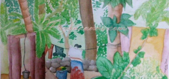 My Village Series WaterColour Painting 1 – Cheruthana