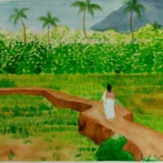 My Village Scene Paintings Video by Meghna Unni