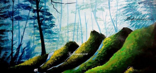 My New Landscape Painting : Medium Acrylic My New Landscape Painting : Medium Acrylic