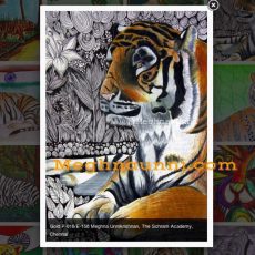 Won Gold Medal in Tiger, The National Animal All India Art Contest by Artinfoindia