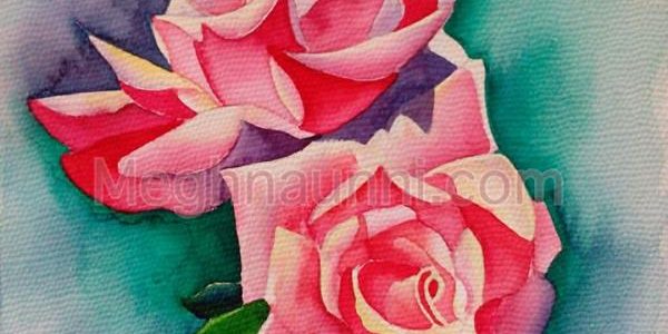 “Roses” Painting ; Medium : Water Colour