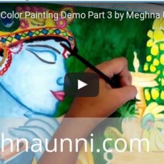 Vishu Watercolor Painting Demo Videos