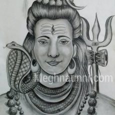 Lord Shiva Pencil Sketch
