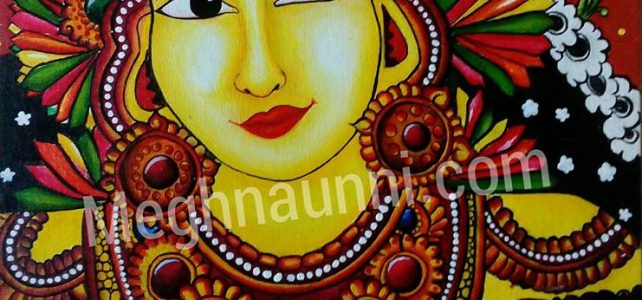 “Mohini” Semi-Mural Acrylic Painting