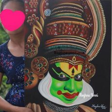 Kathakali Painting | Acrylic on Canvas Board