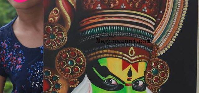 Kathakali Painting | Acrylic on Canvas Board