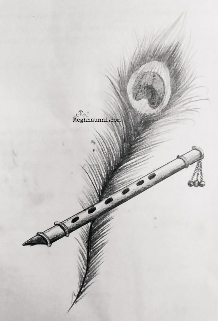 30+ Top For Flute Pencil Shading Sketch Peacock Feather Drawing