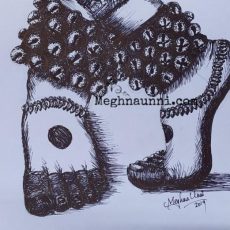 “Konjum Salangai” Pen Drawing Work