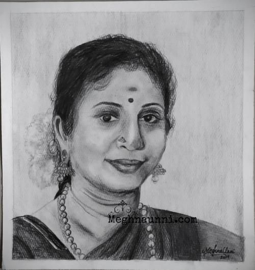 Share 65+ indian lady pencil sketch super hot - seven.edu.vn