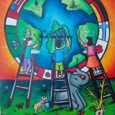 Together We Are Eco-Friendly Painting