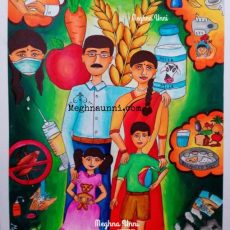 My Healthy India Poster Painting