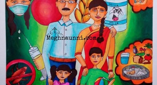 My Healthy India Poster Painting