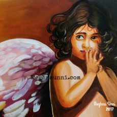 “The Little Angel” Acrylic Painting Full Picture